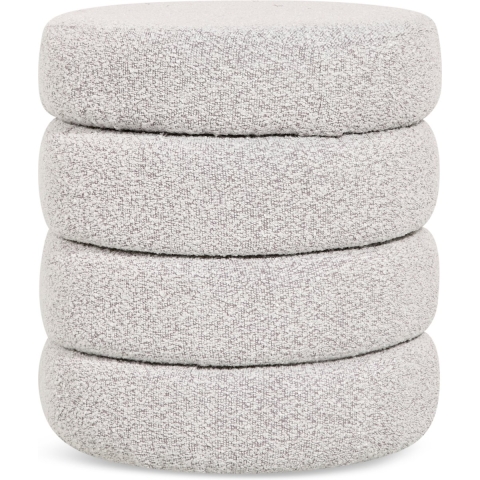 Multifurn Poef lune bouclé