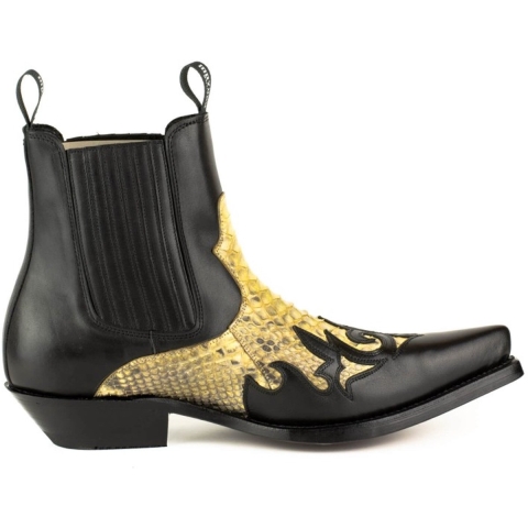 Mayura Boots Cowboy laarzen rock-2500-box negro/piton