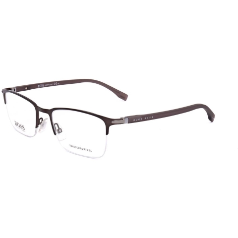 Hugo Boss Semi Rimless Mannen Mannen Mat Brown Boss 1007/It