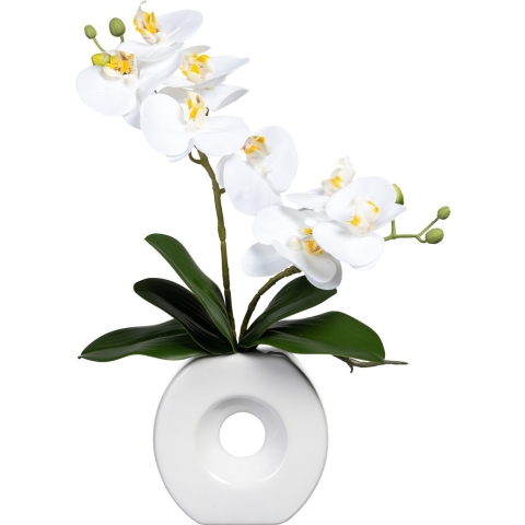 Kopu ® kunstbloem te orchidee 35 cm in mooie te vaas phalenopsis