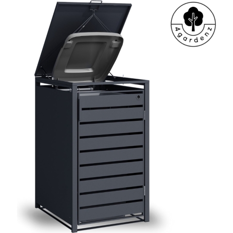 4gardenz ® kliko containerombouw 1 afvalbak weerbestendig antraciet