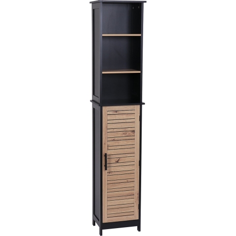 4goodz Badkamerkast hoog bergen met 1 deur en 6 planken 173 cm -