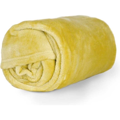 Unique Living plaid enzo lemon yellow -130x180cm