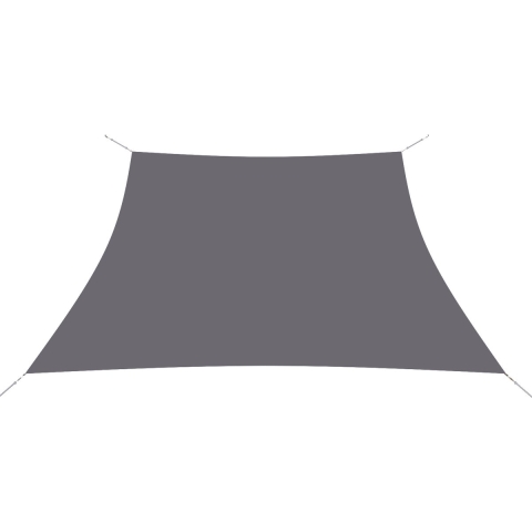 Hanse® Schaduwdoek trapezium waterdoorlatend 3/4x3 m zonnedoek