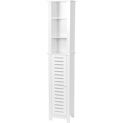 4goodz Badkamerkast hoog santorini met 1 deur en 6 planken 173 cm -