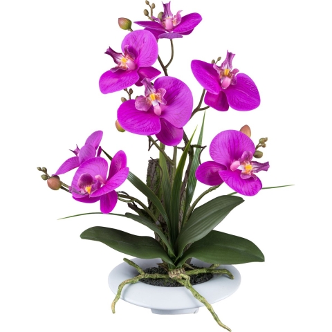 Kopu ® kunstbloem orchidee 41 cm met bloemschaal phalaenopsis
