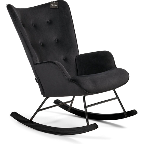 Aemely ® schommelstoel 'steerne' velvet, hout