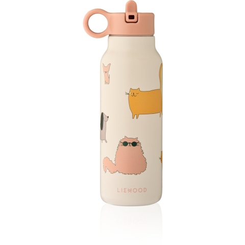 Liewood Drinkfles - Falk - 350 ml - Katten Eend Honden/Sandy - Liewood - OneSize - Drinkflessen