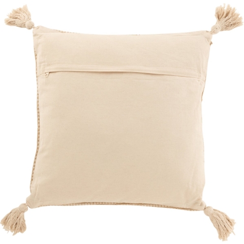 J-Line Kussen katoen jute -bruin