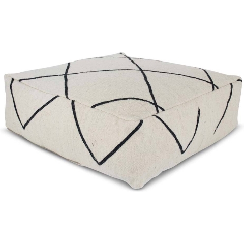 Safaary Marokkaanse kelim poef zebra