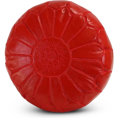 Safaary Marokkaanse poef leer rond