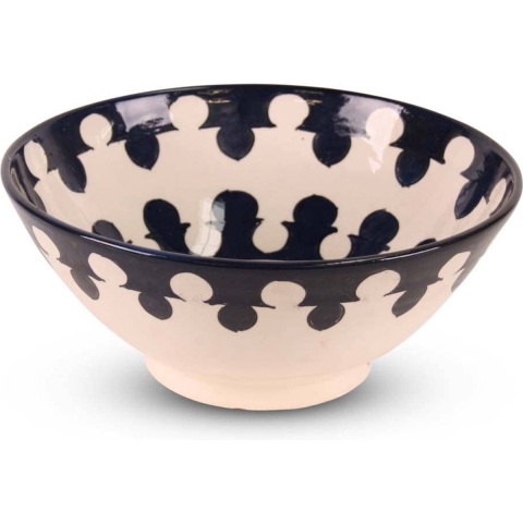 Safaary Marokkaanse kom wit- poort Ø 25 x 10cm