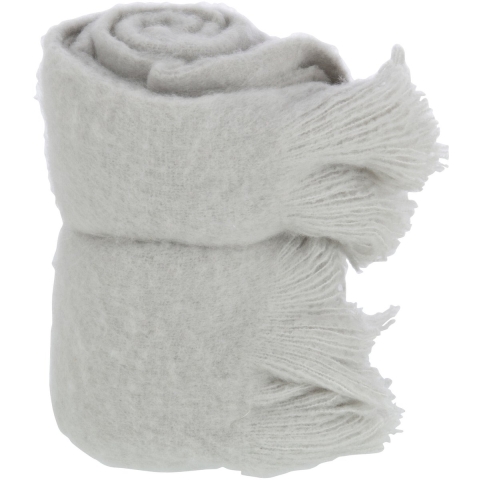 J-Line plaid franje polyester 180x130x2cm