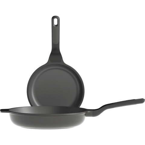 BergHOFF Leo koekenpannen 24 + 28cm set stone +