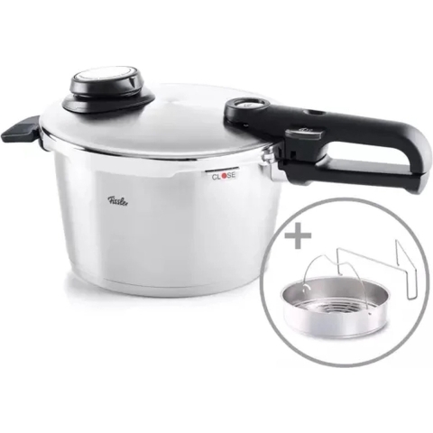 Fissler Vitavit premium snelkookpan met inzet, 4,5l