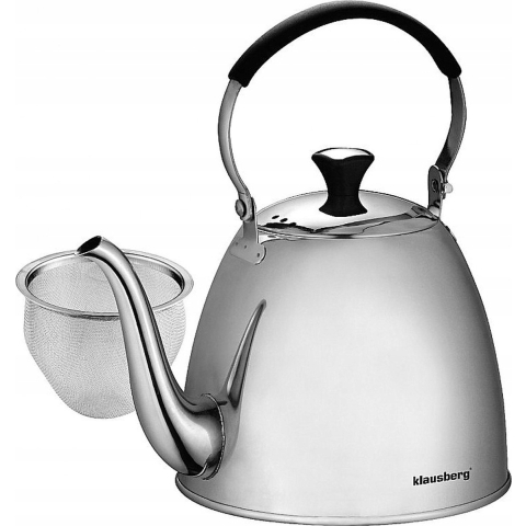 Klausberg Thee kettle fluitketel 1 liter rvs