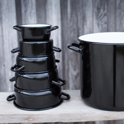 Riess Kookpan / braadpan 24cm 4l emaille