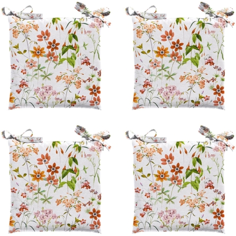 Madison zitkussen toscane milly natural ca. 46x46 cm set van 4