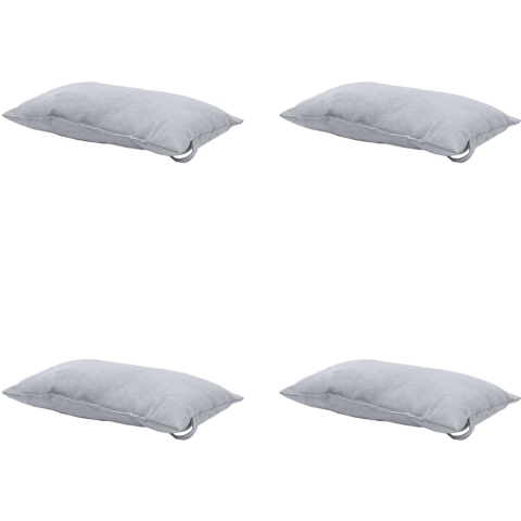 Madison hoofdkussen panama light grey ca. 24x40 cm set van 4