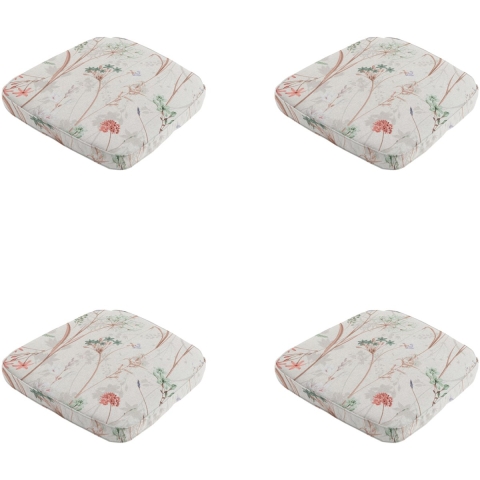 Madison zitkussen wicker donna natural canvas eco+ ca. 48x48 cm set van 4