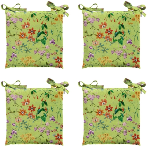 Madison zitkussen toscane milly green ca. 46x46 cm set van 4