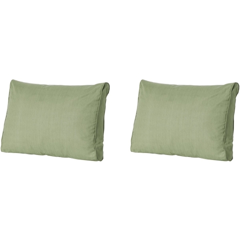 Madison lounge rugkussen basic green ca. 40x60 cm set van 2