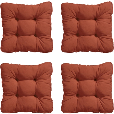 Madison zitkussen florance panama terra ca. 47x47 cm set van 4