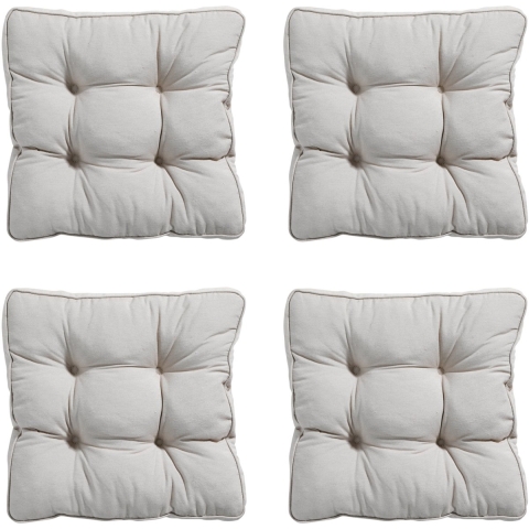 Madison zitkussen florance panama linnen ca. 47x47 cm set van 4