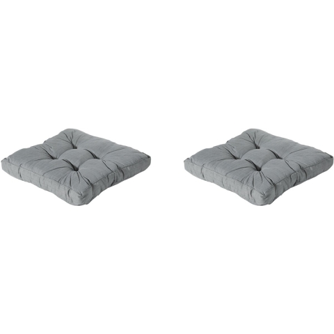 Madison florance zitkussen basic grey ca. 73x73 cm set van 2