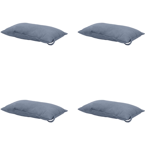 Madison hoofdkussen panama safier blue ca. 24x40 cm set van 4