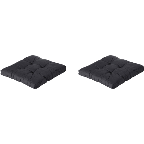 Madison florance zitkussen basic black ca. 73x73 cm set van 2