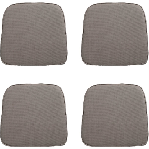 Madison zitkussen wicker rib liver ca. 48x48 cm set van 4