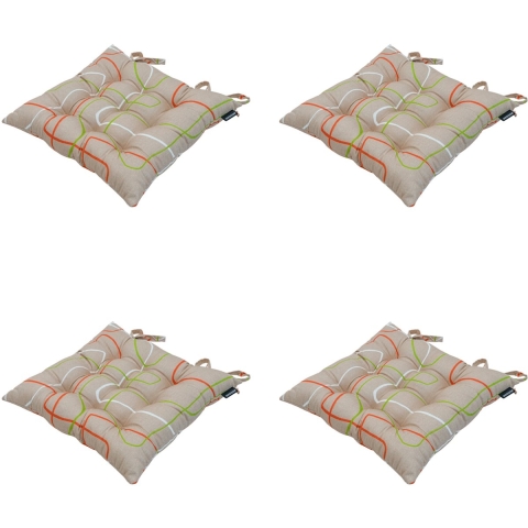 Madison zitkussen toscane joah terra ca. 46x46 cm set van 4