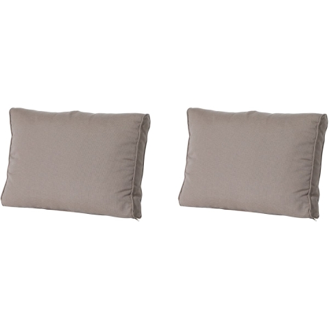 Madison lounge rugkussen rib liver ca. 43x73 cm set van 2