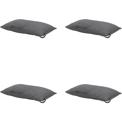 Madison hoofdkussen panama grey ca. 24x40 cm set van 4