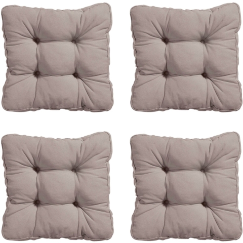 Madison zitkussen florance panama jute ca. 47x47 cm set van 4