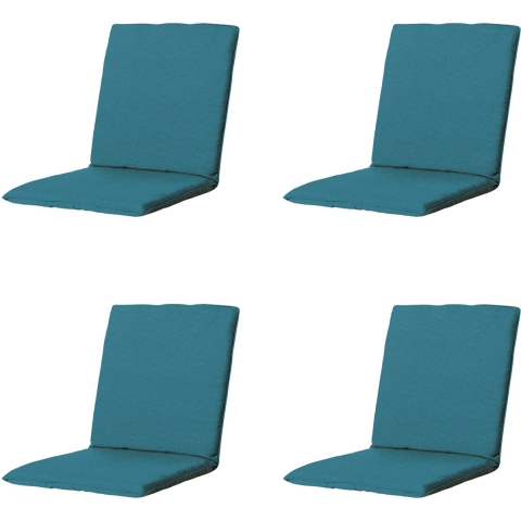 Madison stapelstoelkussen panama sea blue ca. 97x49 cm set van 4
