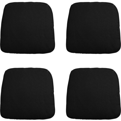 Madison zitkussen wicker panama black ca. 48x48 cm set van 4