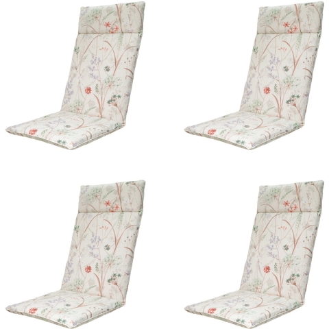 Madison tuinstoelkussen hoge rug donna natural canvas eco+ ca. 120x50 cm -