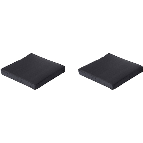 Madison lounge zitkussen basic black ca. 73x73 cm set van 2