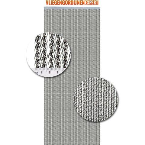 Vliegengordijnenexpert Vliegengordijnexpert vliegengordijn 100 x 240 cm venetie montage in het kozijn