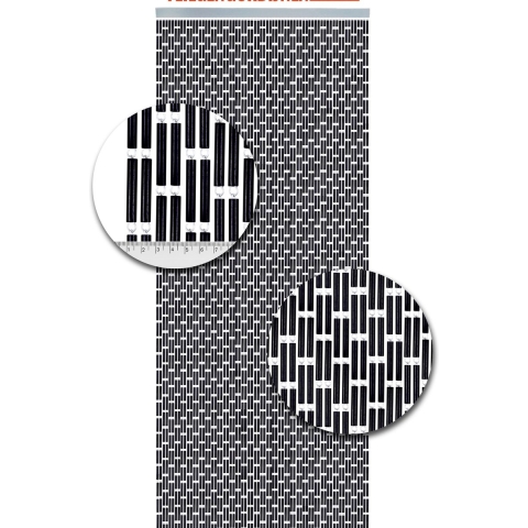 Vliegengordijnenexpert Vliegengordijn hulzen 90 x 210 cm in het kozijn