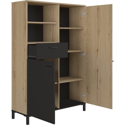 CaliCosy Opbergkast met 1 lade en 2 deuren h150 cm trust