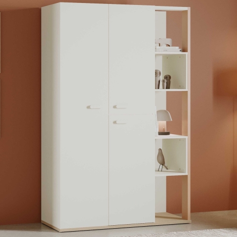 CaliCosy Kast met 3 deuren en 5 open vakken l119,7 cm camillia