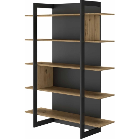 CaliCosy Industriële bibliotheek 5 planken l136 cm russel