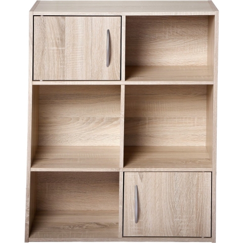 CaliCosy Opbergplank met 6 vakken en 2 deurtjes