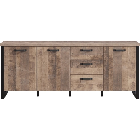 CaliCosy Laag dressoir met 3 deuren en 3 lades l214 cm emile