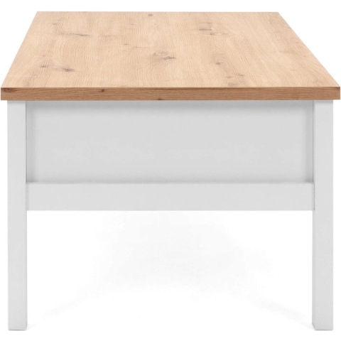 CaliCosy Salontafel 2 laden l100 cm wit decor bergen