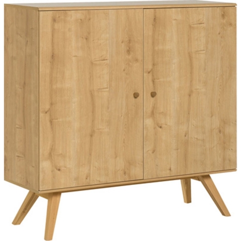 CaliCosy Dressoir met 2 deuren en 6 legplanken b120 cm nature