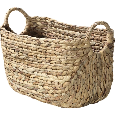 CaliCosy Waterhyacint mand met handvaten hoogte 26 cm